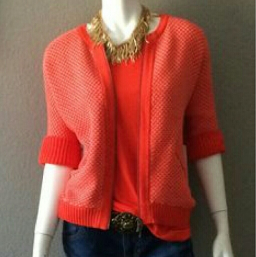 Reduced price! CABI Orange Cocoon Sweater
